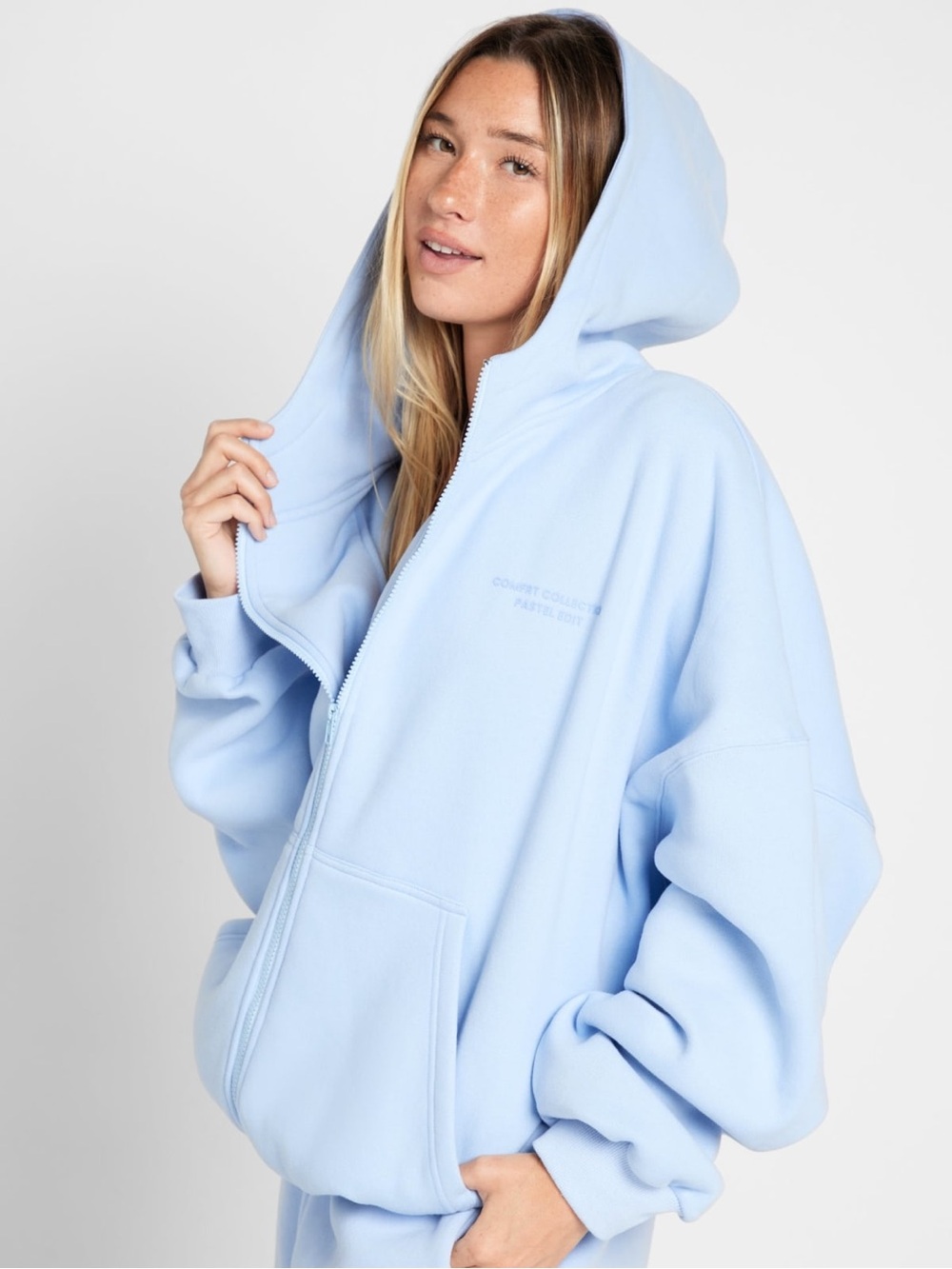 Comfrt Pastel Edit Zip Up Hoodie Large